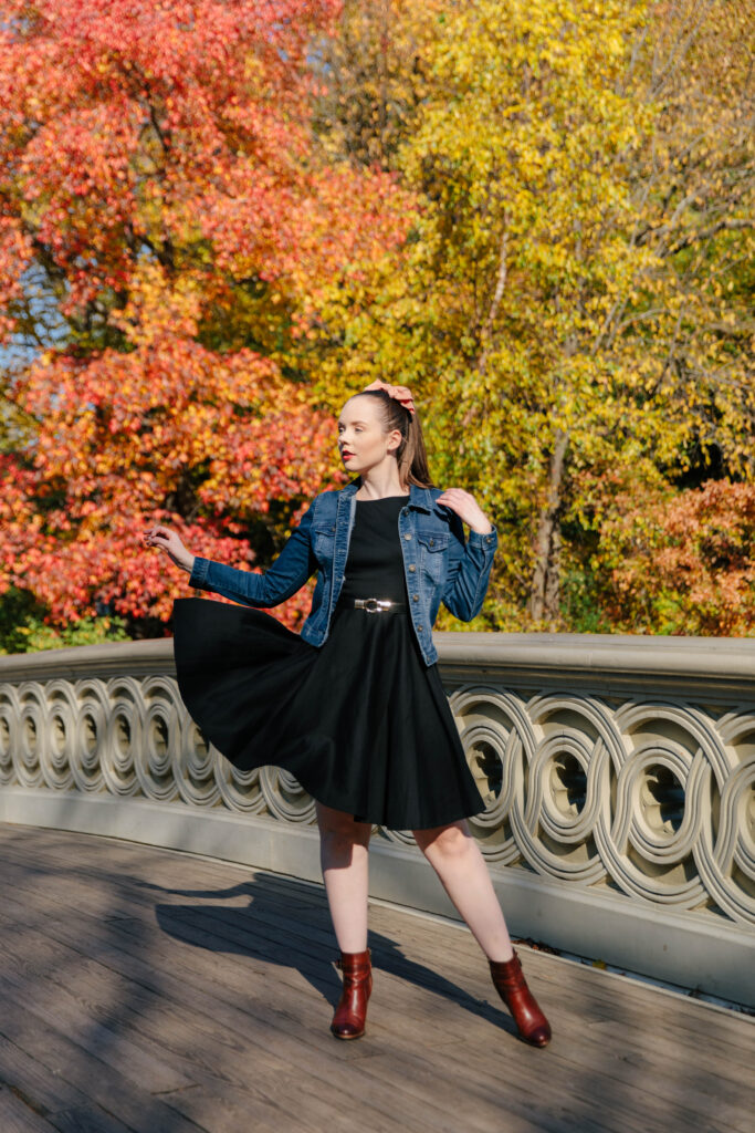 Black Fit and Flare Dress