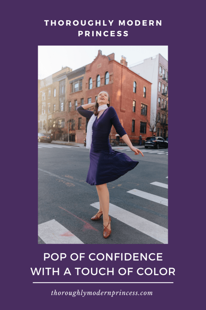 Pop of Confidence with a Pop of Color 1920s Gone Modern