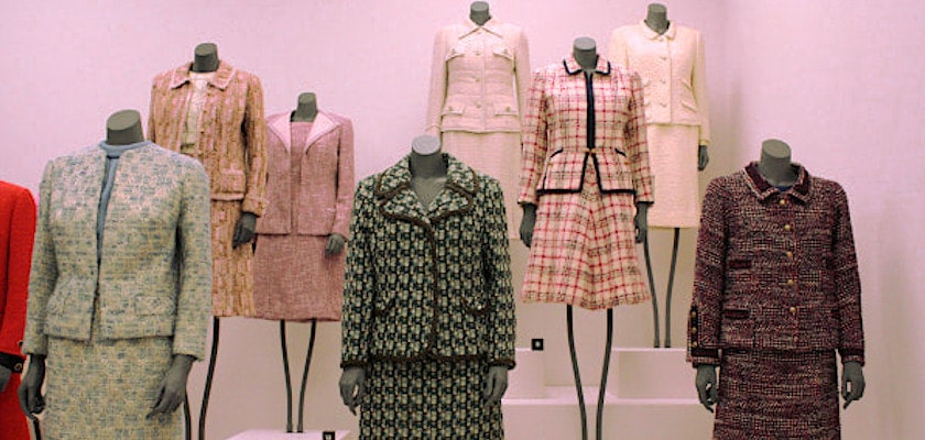 Vintage Chanel Suits on Mannequins 